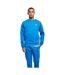 Mens Essential Crew Neck Sweatshirt Bleu Cobalt Starter Black Label-1