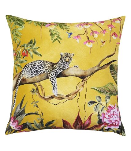 Leopard outdoor cushion cover one size gold Evans Lichfield