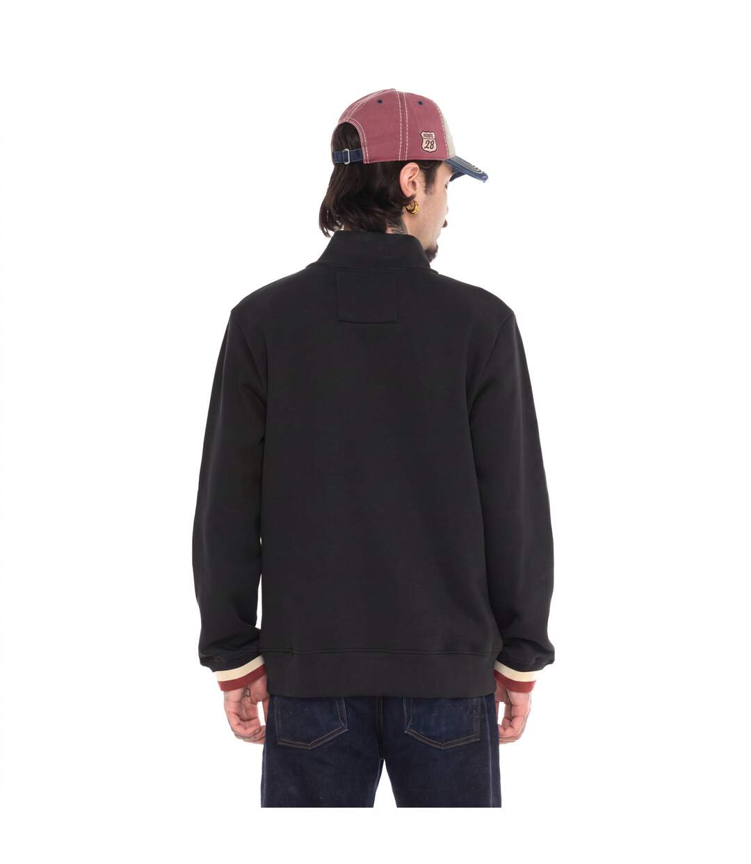 Sweat zippé en molleton avec écusson Wyatt Vondutch-4