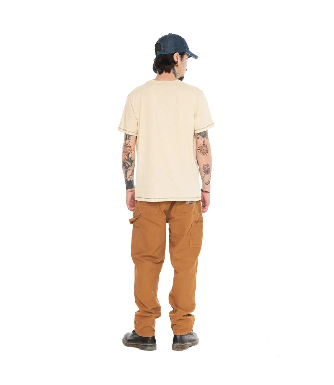 T-shirt homme regular en slub heavy wash print devant Zane Vondutch-5