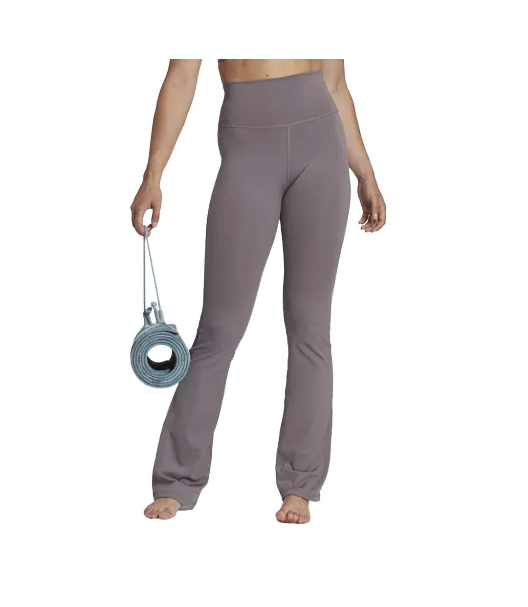 Legging yoga studio femme gris Adidas-4