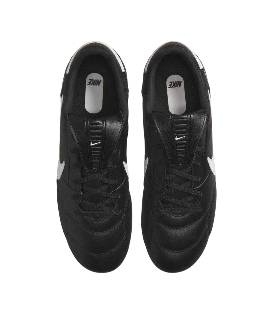 Mens Premier 3 Leather Firm Ground Football Boots Black Nike-4