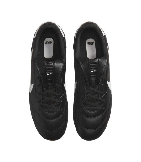 Mens Premier 3 Leather Firm Ground Football Boots Black Nike