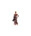 Robe Mi-longue Motif/style Floral Femme Noir AX Paris-1