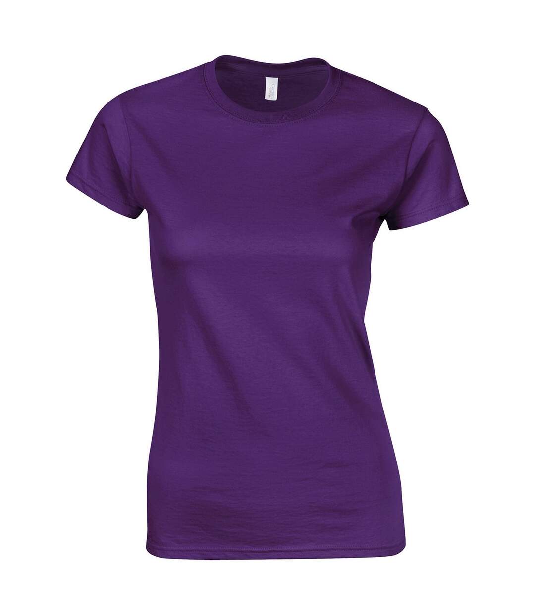 Womens/ladies Softstyle Plain Ringspun Cotton Fitted T-shirt Purple Gildan-1
