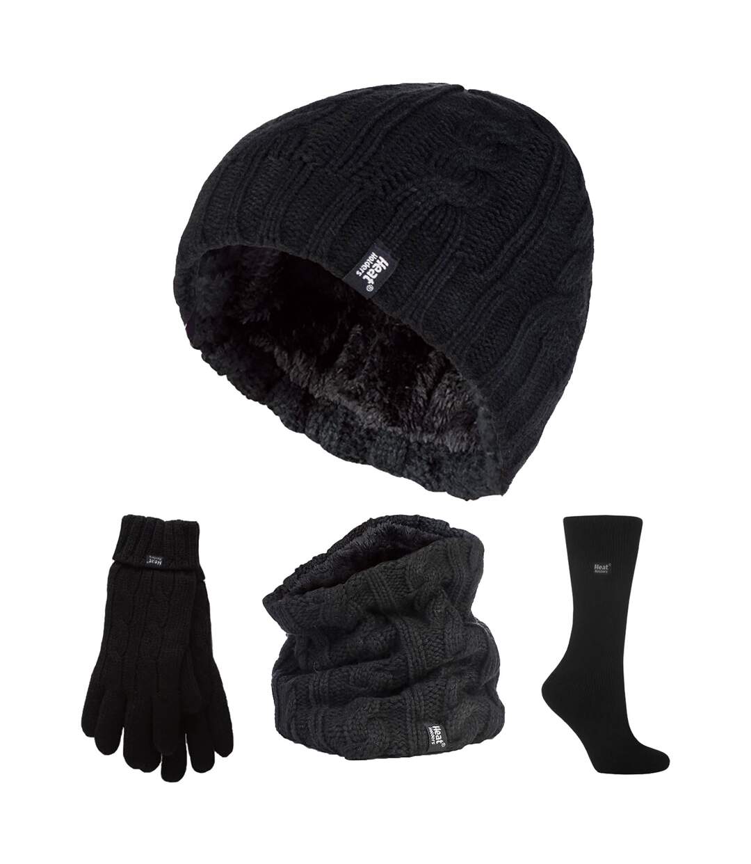 Ladies Thermal Winter Set - Hat, Gloves, Neckwarmer & Twist Socks-1