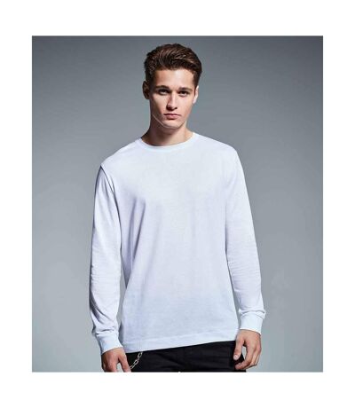 Anthem Mens Long-Sleeved T-Shirt (White) - UTPC4296