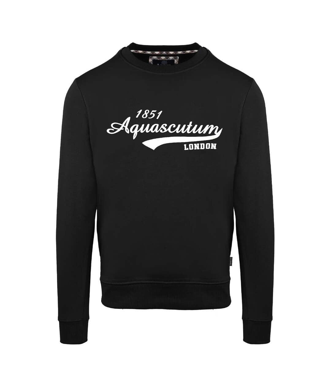 Sweat Manches Longues Motif/style Logo Adulte Noir Aquascutum-1