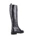Riva Womens/Ladies Poppy Leather Knee-High Boots (Black) - UTFS10147