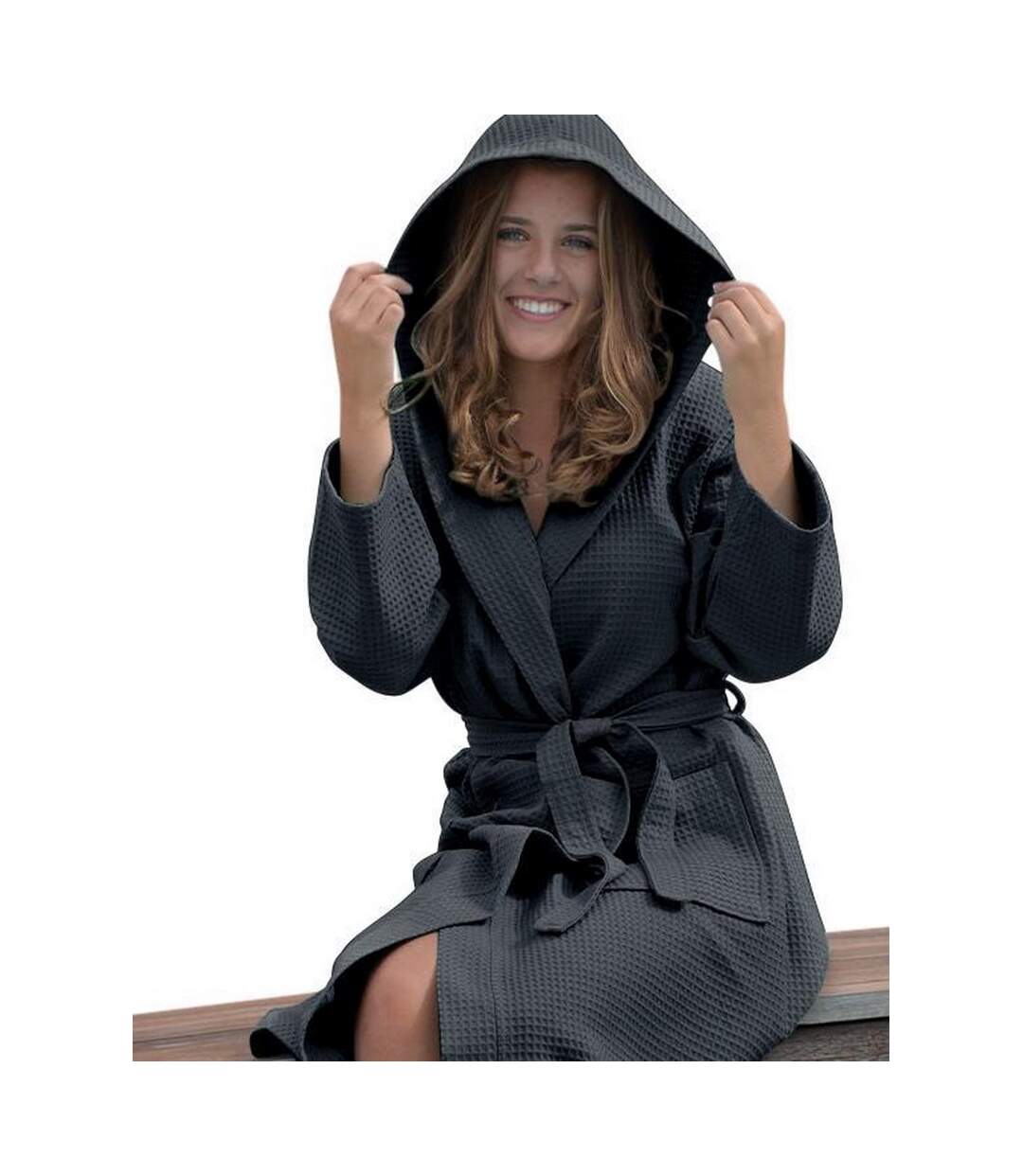 Robe De Chambre Robezz Femme Noir ARTG-3