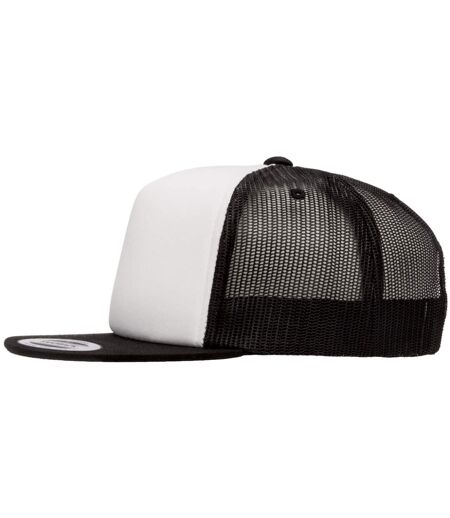 Casquette trucker blanc / noir Yupoong