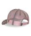 Casquette baseball Velvet avec print et broderie Leopard Rose Vondutch-5