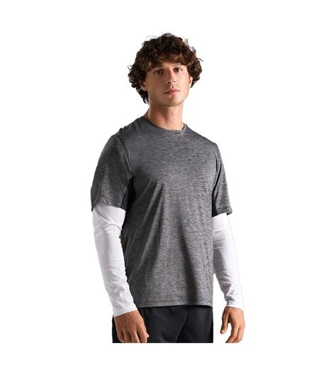 T-shirt Motif/style Orage Performance Adulte Gris Foncé Gris Clair SOLS