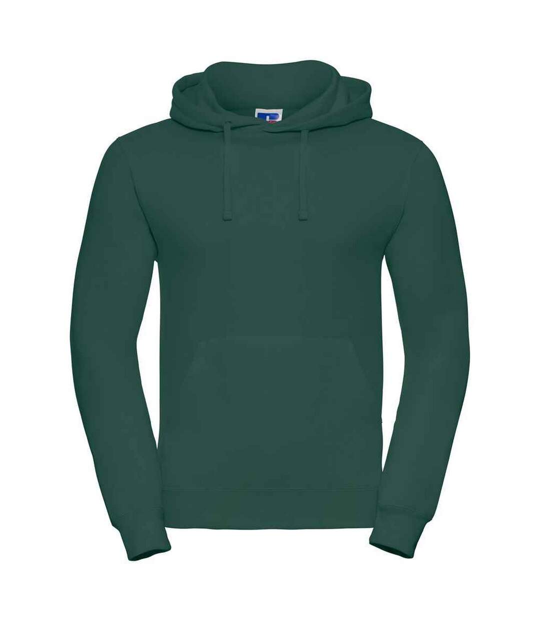 Sweat à capuche homme vert bouteille Russell-1