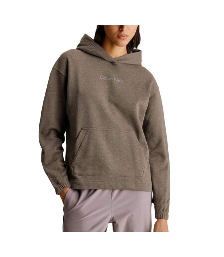 Sweat Marron Femme Calvin Klein Jeans Hoodie - L