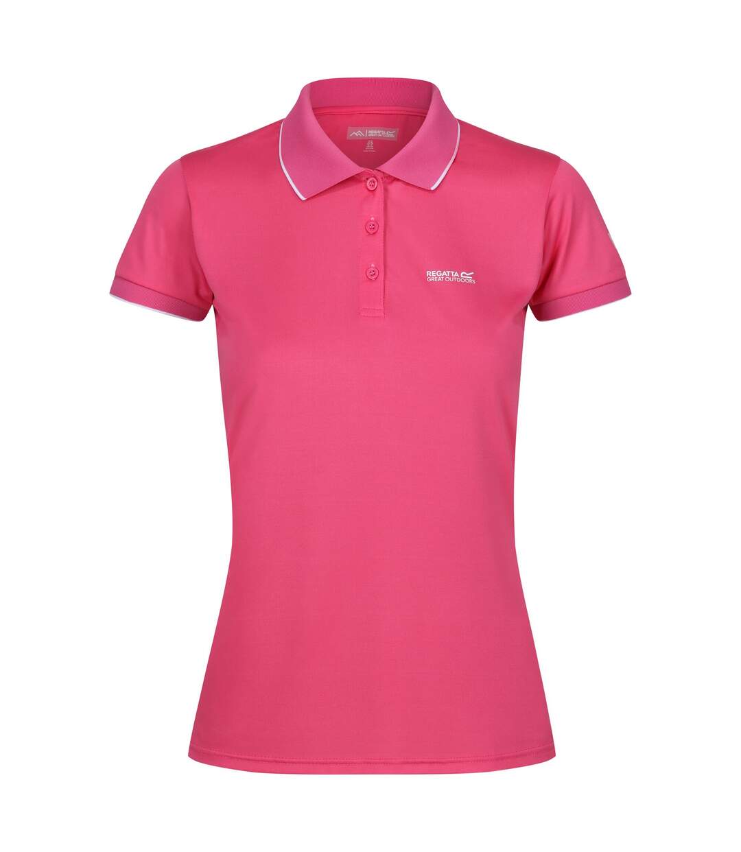 Polo manches courtes remex femme flamant rose uni Regatta