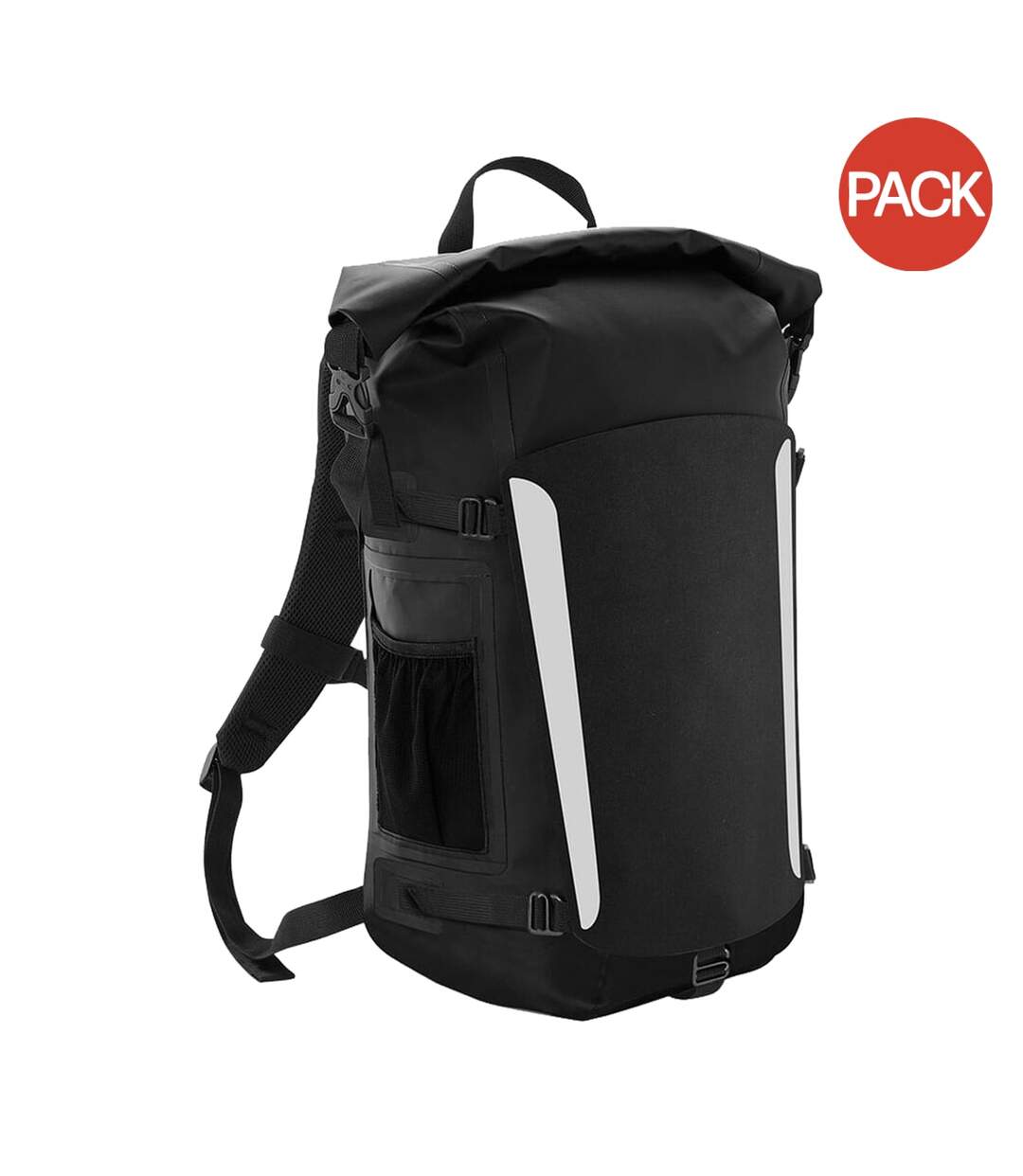 Quadra Submerge 25 Litre Waterproof Backpack/Rucksack (Pack of 2) (Black/Black) (One Size) - UTBC4195