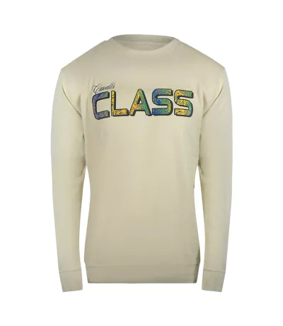 Sweat Motif Floral Adulte Beige Sable Cavalli Class