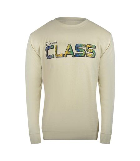 Sweat Motif Floral Adulte Beige Sable Cavalli Class