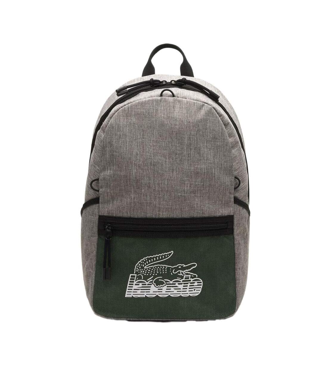 Sac à dos gris/vert homme lacoste nh4144nz - taille unique-1