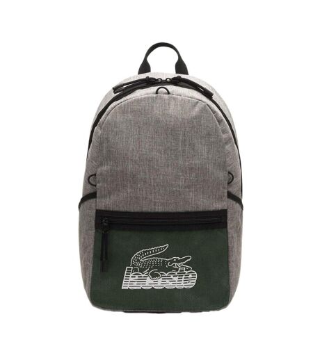 Sac à dos gris/vert homme lacoste nh4144nz - taille unique