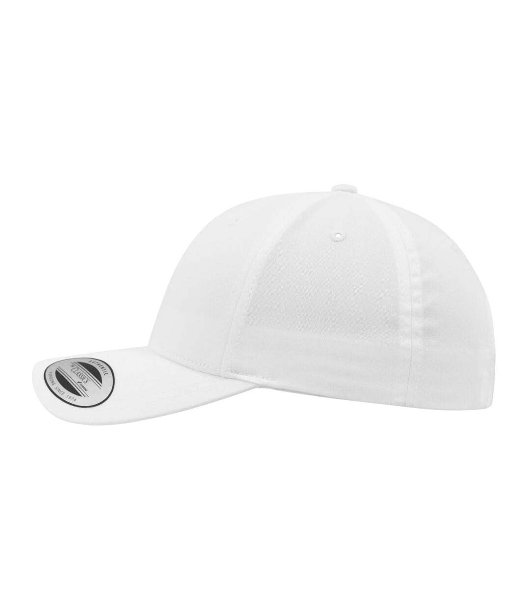 Casquette De Baseball Motif/style Courbé Classic Blanc Flexfit-3