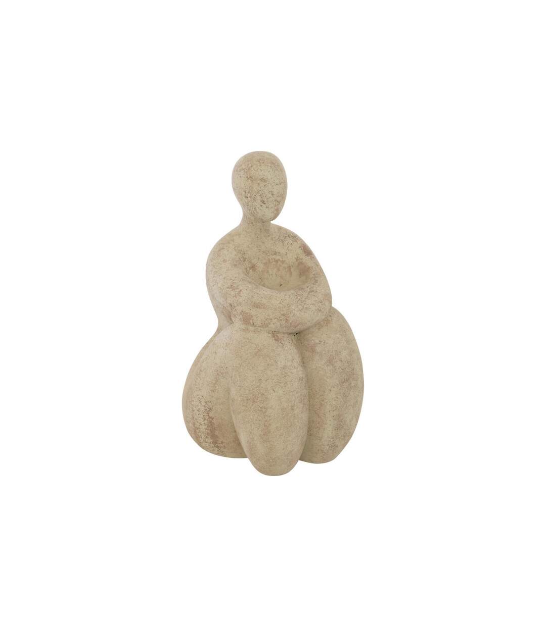 Statuette Déco Femme Maya 23cm Beige-1