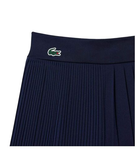 Womens/ladies Lined Pleated Tennis Shorts Blue Lacoste