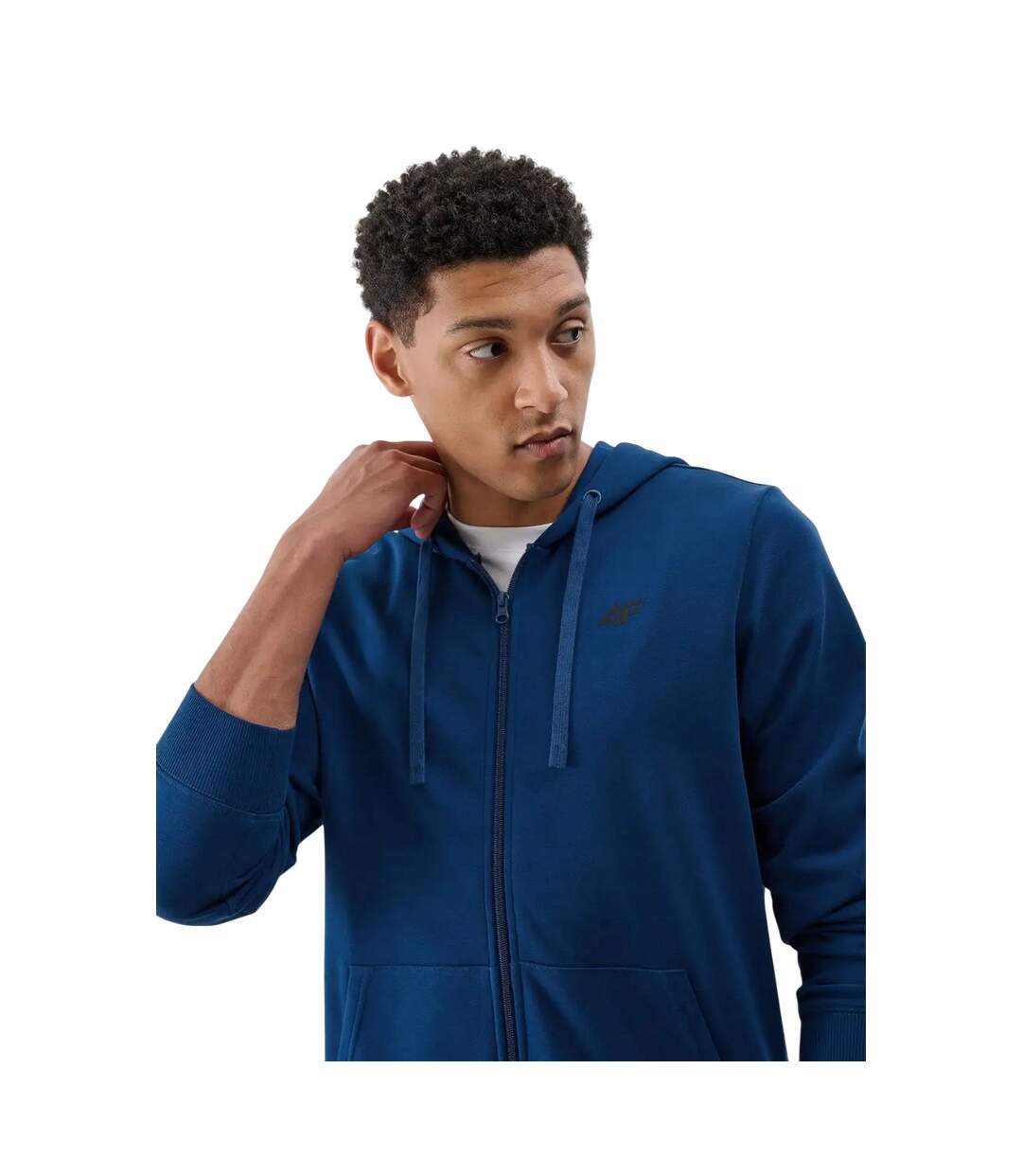 Veste À Capuche Wmm00tswsm1768 Homme Bleu Vert 4F-4