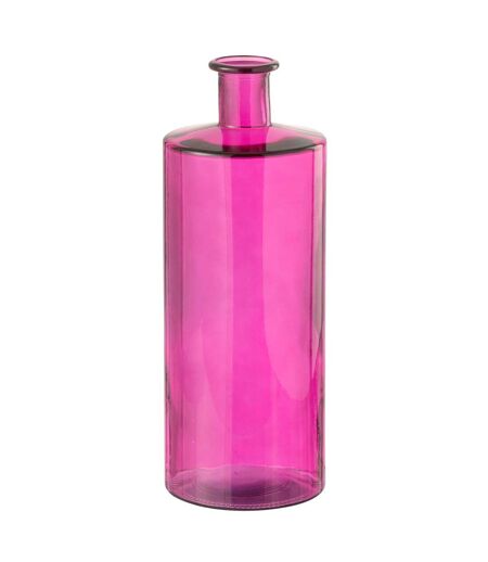 Vase Bouteille en Verre Ricot 40cm Rose