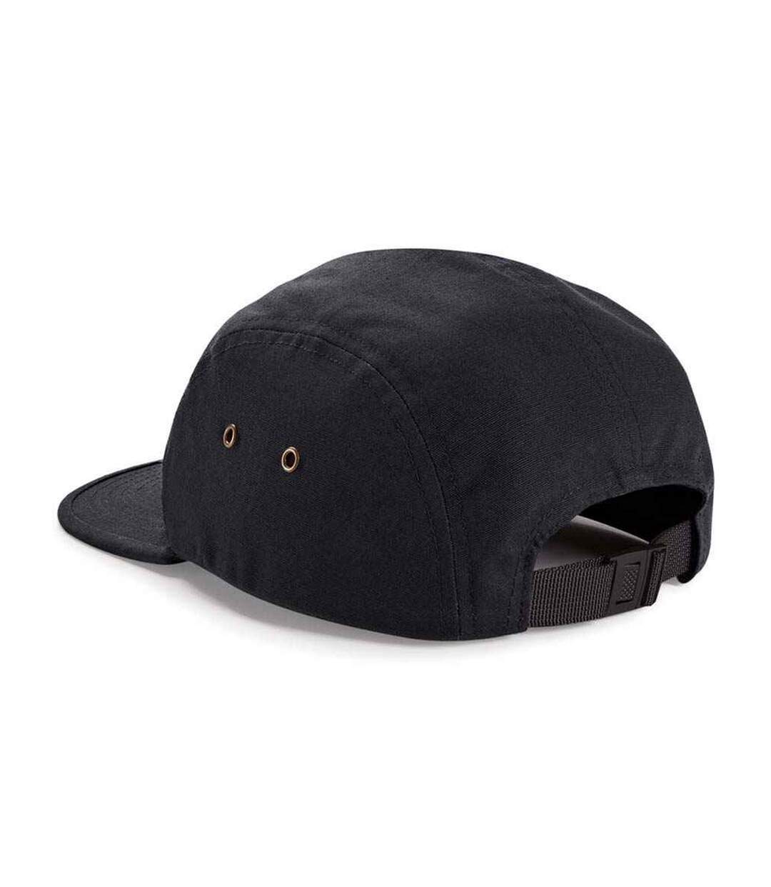 Cotton canvas baseball cap black Beechfield-2