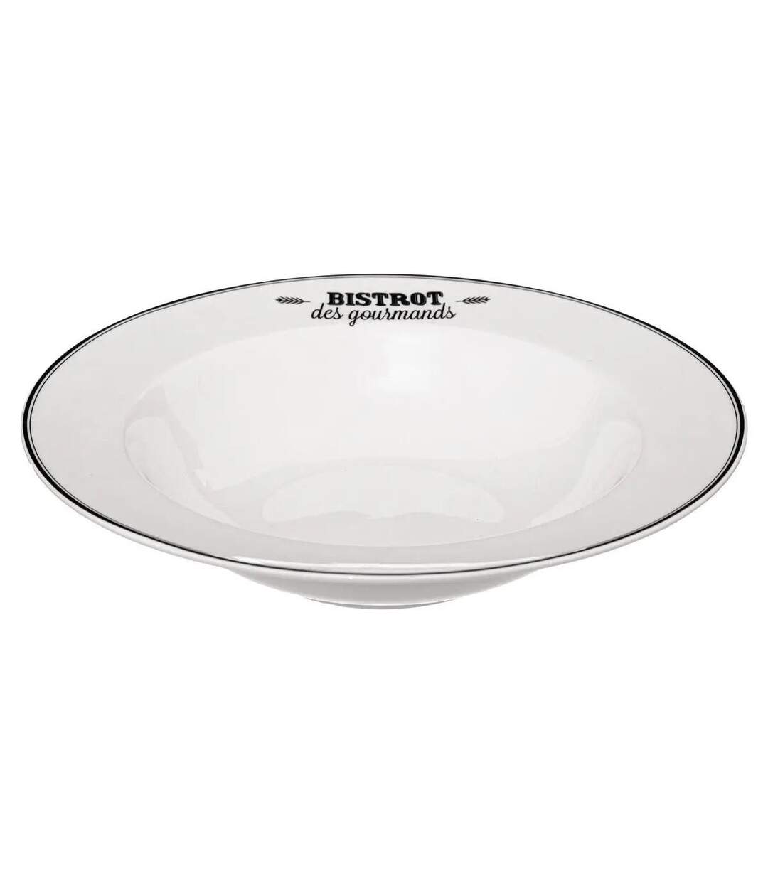 Lot de 6 Assiettes à Pâtes Bistrot 27cm Blanc-2