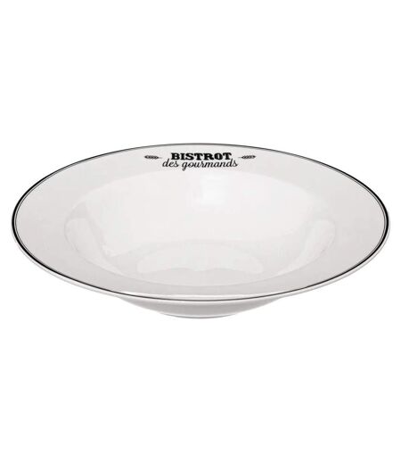Lot de 6 Assiettes à Pâtes Bistrot 27cm Blanc