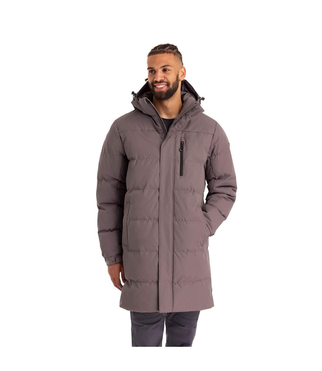 Doudoune Matelassée Clipster Homme Gris Foncé Trespass-1