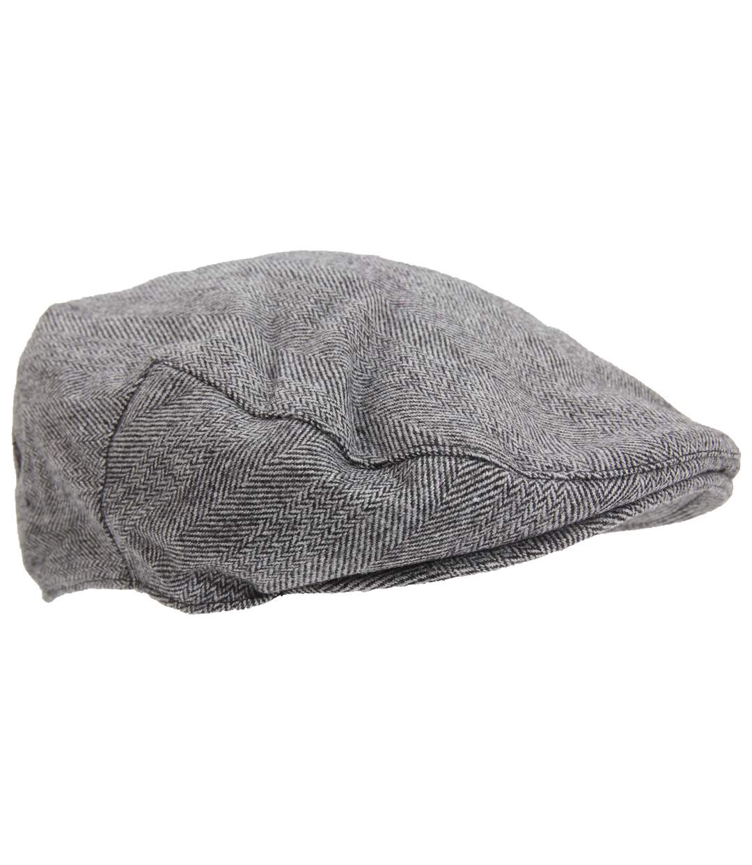 Mens Traditional Lined Flat Cap (Gray)