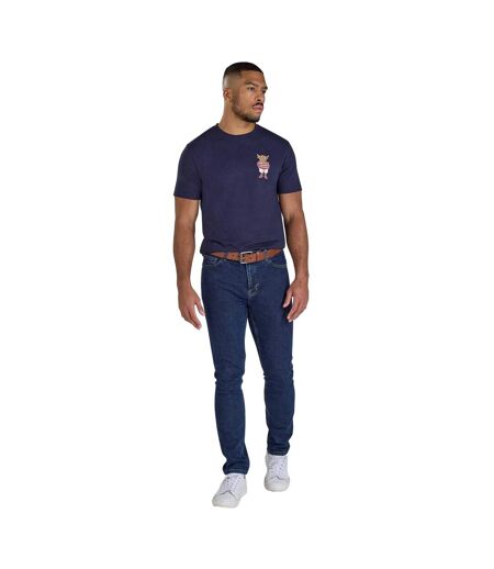 T-shirt Bully Boy Homme Bleu Marine Raging Bull