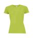 T-shirt Sporty Femme Vert Pomme SOLS-1