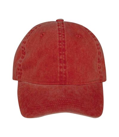 Unisex Adult Faded Washed Baseball Cap Paprika Native Spirit