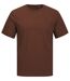 T-shirt manches courtes - JACK&JONES - Unisexe - JJ7526 - marron cappucchino