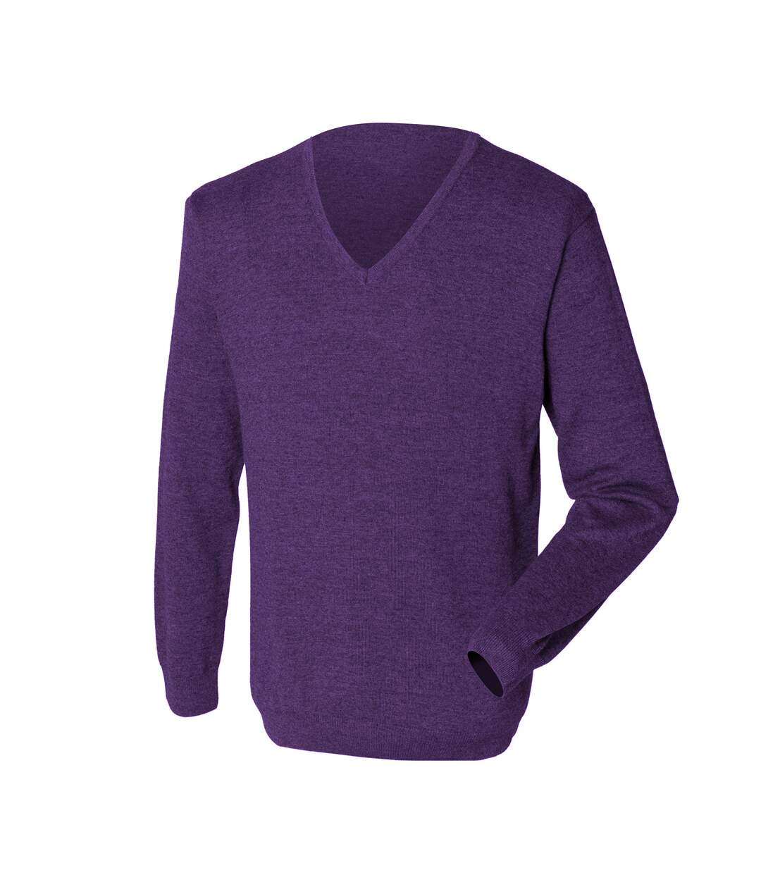 purple v neck school jumper