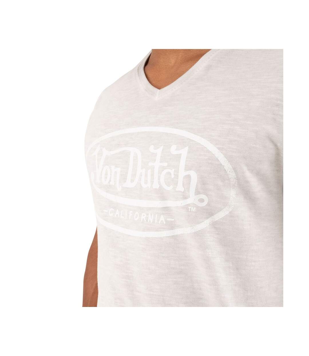 T-shirt col V homme en coton Tyron Vondutch-4