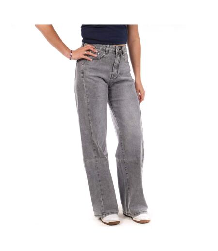 Jean droit gris femme monday premium 666