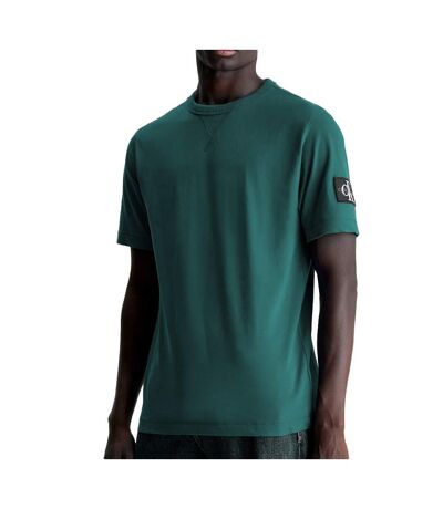 T-shirt Vert Homme Calvin Klein Jeans Badge