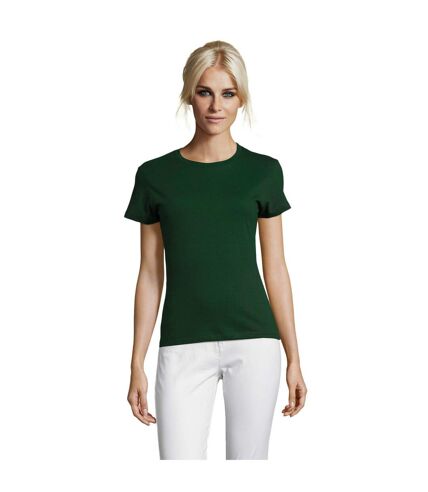 SOLS Womens/Ladies Regent Short Sleeve T-Shirt (Bottle Green) - UTPC2792