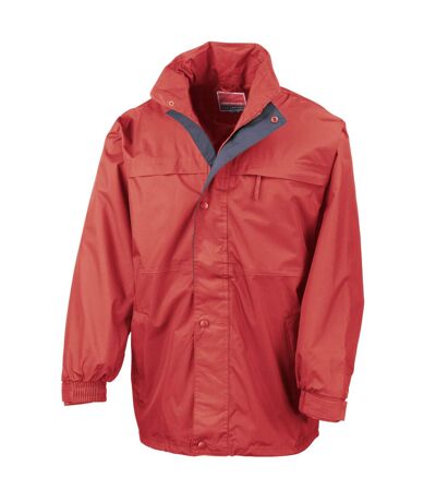 Mens midweight multi-functional jacket red/navy Result