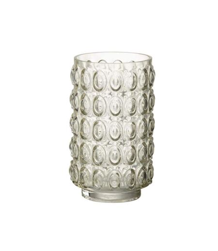 Paris Prix - Vase Design En Verre bulles 23cm Jaune Clair