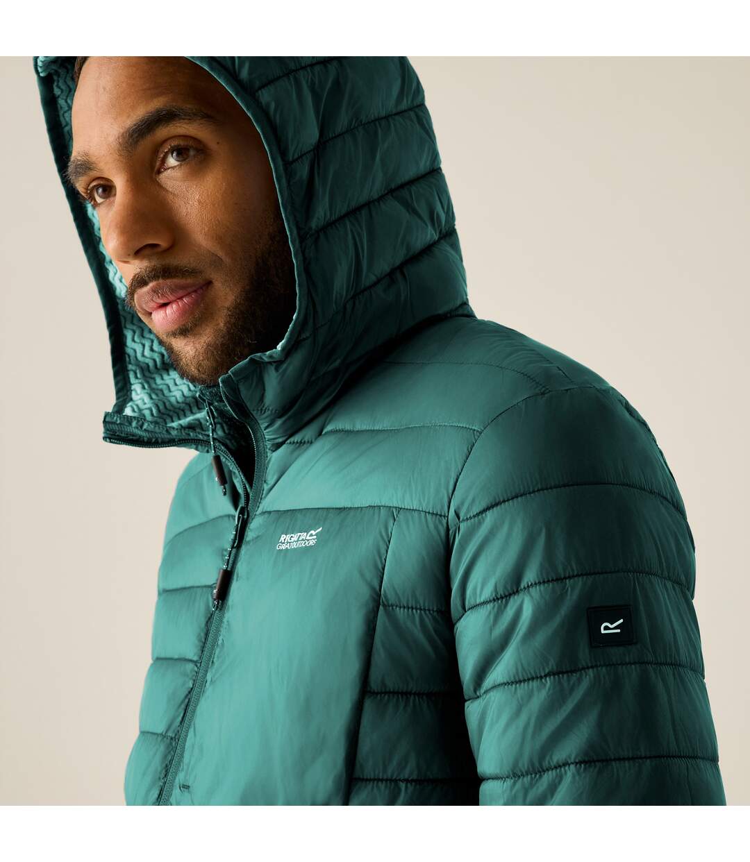 Doudoune Matelassée Homme Vert Gris Foncé Noir Regatta-4
