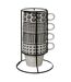 Lot de 4 Mugs sur Rack Bohemia 26cl Blanc-1