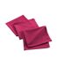 Lot de 3 Serviettes de Table Mistral 40x40cm Fuchsia-1