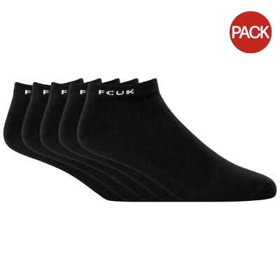 Socquettes homme noir / blanc FCUK